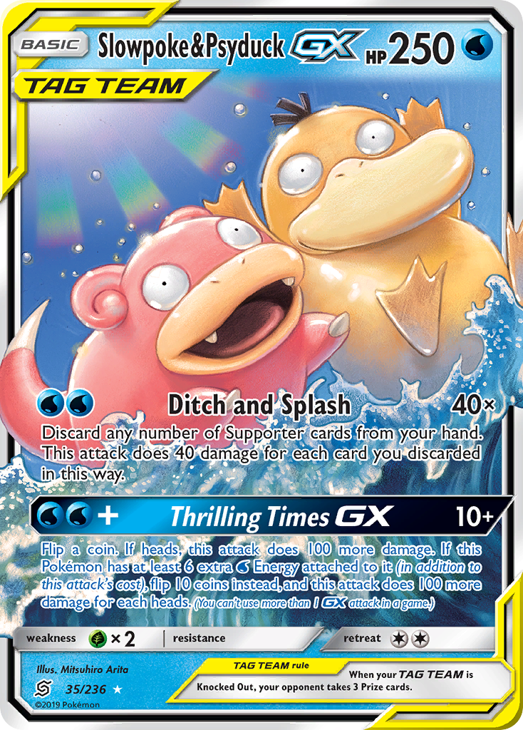 Unified Minds Slowpoke & Psyduck GX #35/236